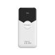 2. Wozinsky WFC-15W 20000mAh 22.5W PD20W Powerbank with Built-in Lightning and USB-C Cables - White
