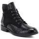 5. Women's patent leather ankle boots, black, Vinceza HX27-16524