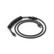 Glorious Phantom Black Spiral Cable, USB-C to USB-A, 1.37m - Black