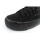 6. Lee Cooper women's sports shoes fabric platform sneakers black