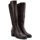 4. Women's high-heeled stretch boots, brown, Vinceza 58652