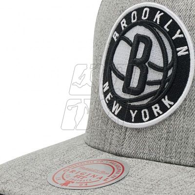 4. Mitchell &amp; Ness NBA Brooklyn Nets Team Logo High Crown 6 Panel Classic Red Snapback Cap HHSS3272-BNEYYPPPGYHT