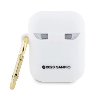 2. Hello Kitty Silicone 3D Kitty Head case for AirPods 1/2 - white