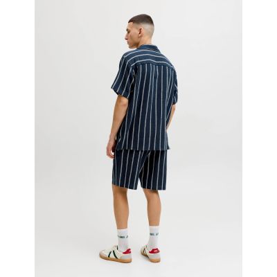 7. Jack&Jones men's striped shorts JPSTJAIDEN COBA STRIPE JOG SHORTS REG SN 12274413 SKY CAPTAIN/STRIPES