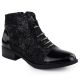 15. Women's black worker boots with socks Sabatina