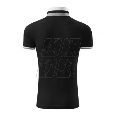 2. Malfini Collar Up M MLI-25601 black polo shirt