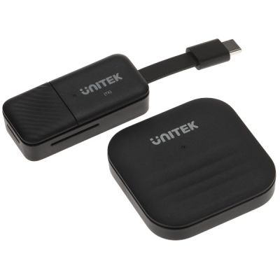 11. UNITEK WIRELESS HDMI TRANSMITTER UP TO 50M, USB-C, BLACK