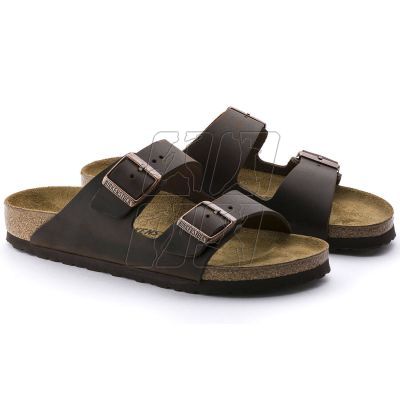 4. Women's/men's brown Birkenstock Arizona Nubuck Habana narrow flip-flops (52533)