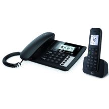 Telekom Sinus PA 207 Plus 1 Analog/DECT Telephone Caller Name and Identification Black