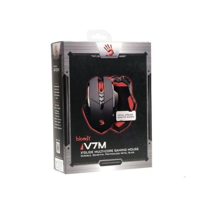 10. A4 TECH Bloody V7m A4TMYS43940 computer mouse (optical; 3200 DPI; black)