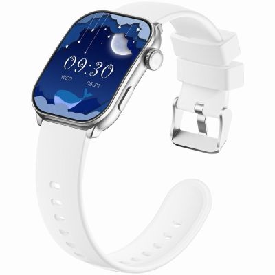 7. GRAVITY GT28-10 Women's Smartwatch Strap + Bracelet White Silver