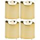 SET OF 4 GOLD TEA LIGHT LED CANDLES