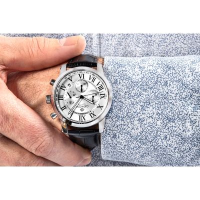 5. Giewont Chronograph Sapphire Silver Men's Watch GW6260-A1