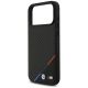 6. BMW M Carbon Tricolor Line MagSafe Case for iPhone 17 Pro Max - Black