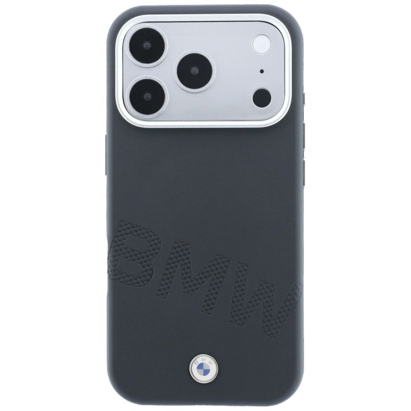 3. BMW Sign Inclined Deboss Letters MagSafe Case for iPhone 17 Pro Max / 18 Pro Max - Gray
