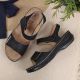 12. eVento W EVE223D black wedge sandals 