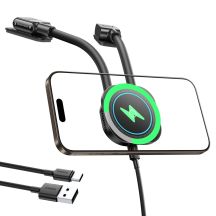 Baseus PrimeTrip C03sPro Car Holder for Dashboard with Adhesive Inductive Charger - Black