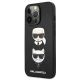2. Karl Lagerfeld Saffiano Karl&Choupette Head Case for iPhone 13 Pro / 13 - Black