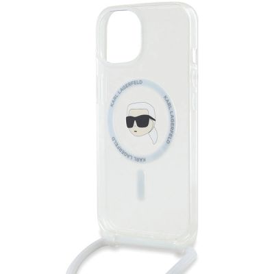 5. Karl Lagerfeld Crossbody IML Karl Head MagSafe case for iPhone 15 / 14 / 13 - transparent