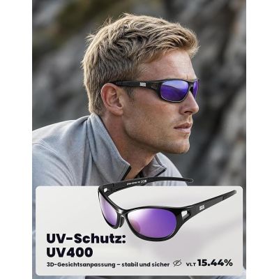 2. ROCKBROS 1411003402 polarized sports glasses
