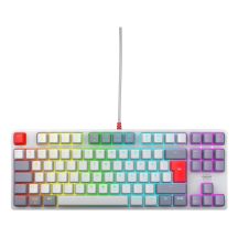 CHERRY K4V2 TKL Gaming Keyboard USB QWERTZ German Gray, Light Gray, Red