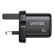 27. UNITEK 2X GAN 45W CHARGING UNIT, 2XUSB-C PD 3.0, QC, BLACK