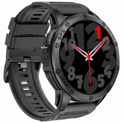 11. GRAVITY GPS GT24-1 Men's Smartwatch Black Silicone Strap + Navy Blue Silicone Strap
