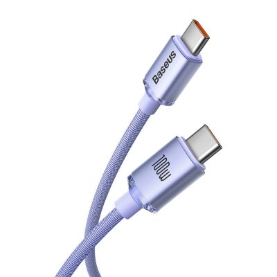 2. Baseus CAJY000705 USB-C - USB-C PD QC cable 100W 5A 480Mb/s 2m - purple