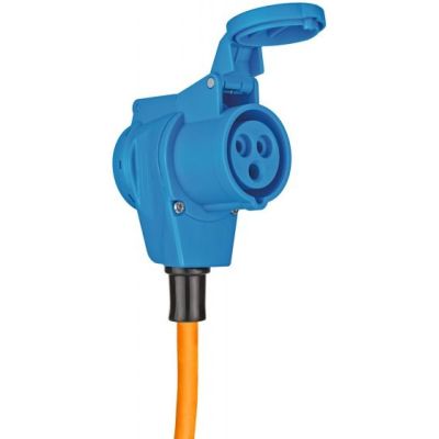 3. Brennenstuhl 1132910525 splitter 1.5 m 1 x network socket Outdoor Black, Blue, Orange