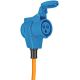 3. Brennenstuhl 1132910525 splitter 1.5 m 1 x network socket Outdoor Black, Blue, Orange