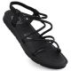 7. Women's Roman sandals with zircons, black Filippo DS6884