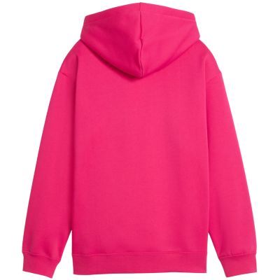 3. Puma ESS Centered Cat Logo Relaxed Hoodie for Kids Fuchsia 692973 59