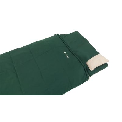 3. Outwell Contour Prime Adult Rectangular Polyester Sleeping Bag Green