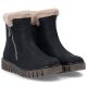 10. Women's insulated black ankle boots Rieker Y3481-01