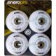 9. ENERO PRO PU ROLLER SKATE WHEELS 64 MM 4 PCS WITH ABEC 7 LED BEARINGS