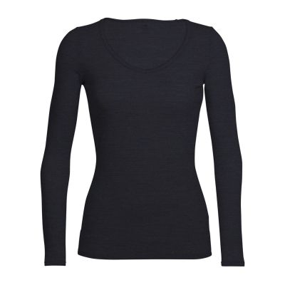 Icebreaker 103194001 M shirt/top T-shirt Crew neck Long sleeve Lycra, Merino wool, Nylon