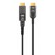 4. MANHATTAN High Speed Active Fiber Optic Cable with Detachable Connector 4K@60Hz UHD, HDMI Male to Micro HDMI Male (Type D) and Detachable HDMI Male (Type A), 30m, HEC, ARC, Gold-Plated Contacts