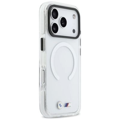 4. BMW M IML Shockproof Metal Logos MagSafe Case for iPhone 17 Pro - Clear