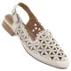 Women's low-heeled openwork gold sandals Jezzi ASA222-16