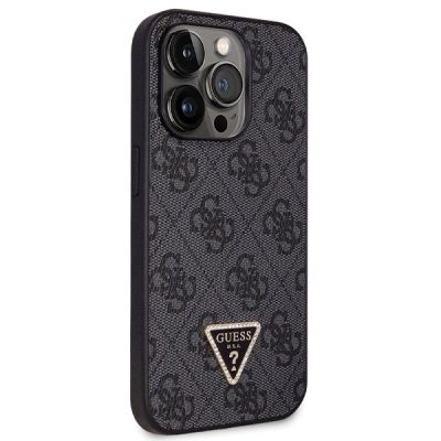 4. Guess GUHCP14LP4TDSCPK case for iPhone 14 Pro - black Crossbody 4G Metal Logo