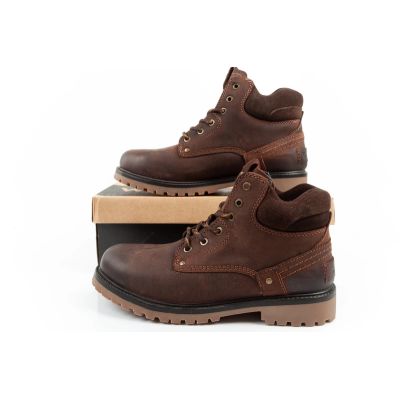 10. Wrangler Yuma men's boots, Chelsea boots, elegant leather, dark brown