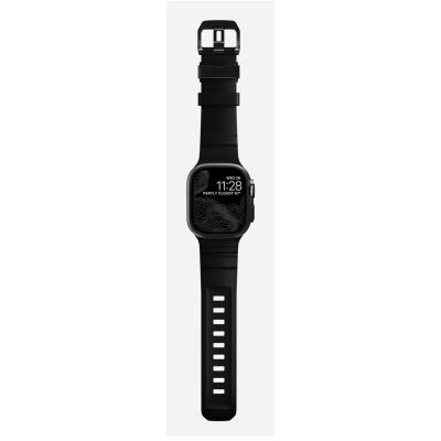 7. Nomad Rocky Point Band Black Leather, Titanium