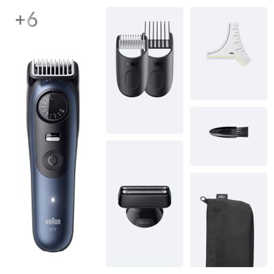 2. Braun BeardTrimmer 7 BT7520 Battery 40 2 cm Wet & Dry Black, Blue