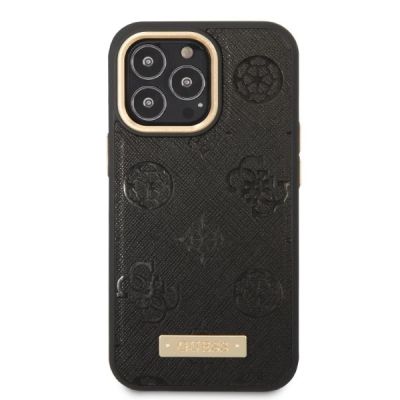 3. Guess GUHMP13LSAPSTK iPhone 13 Pro / 13 6.1" black/black hardcase Peony Logo Plate MagSafe