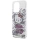 6. Hello Kitty IML Kitty On Bricks Graffiti case for iPhone 14 Pro Max - white