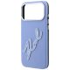 6. Karl Lagerfeld Smooth Big Resin Signature Logo Case for iPhone 18 Pro Max / 17 Pro Max - Blue