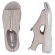 5. Women's pink slip-on platform sandals Rieker V59B5-31