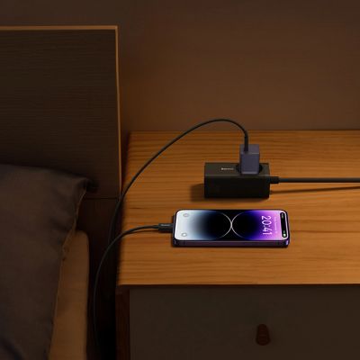 8. Baseus GaN5 30W USB-C EU Wall Charger - Purple