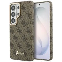 Guess 4G Script MagSafe Case for Samsung Galaxy S26 Ultra - Brown