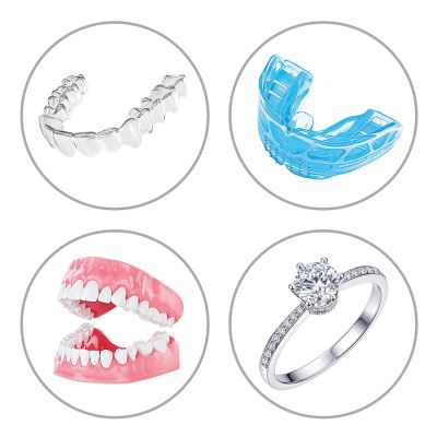 3. Activejet AUC-198 cordless ultrasonic UV cleaner. For dentures, braces, and jewelry, white.